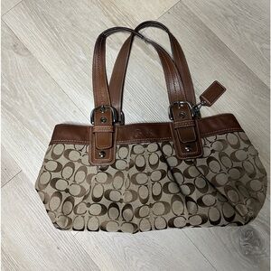 Brown Coach handbag